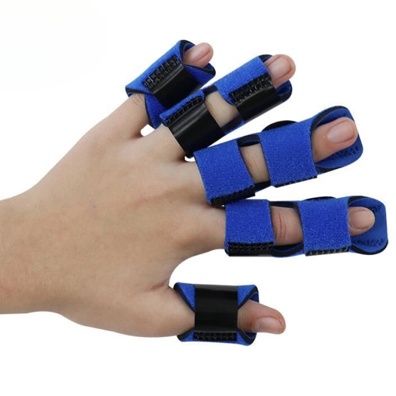 

5pcs Finger Gloves Set Sports Protective Gear Finger Fixation For Men&Women For Broken Fingers/Straightening Finger/Knuckle