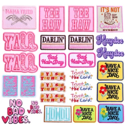 5PCS/lots Letter Slogan Patch Embroidered Patches On Clothes Jackets DIY Cartoon Letter Patch Sew Embroidery Badges Stickers