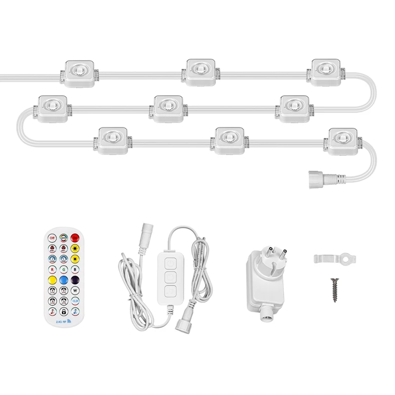 Guirxiété Lumineuse LED Intelligente Tuya Wifi pour l'Extérieur, Étanche IP67, RVB, Document, RF, Télécommande pour Alexa, Google Home