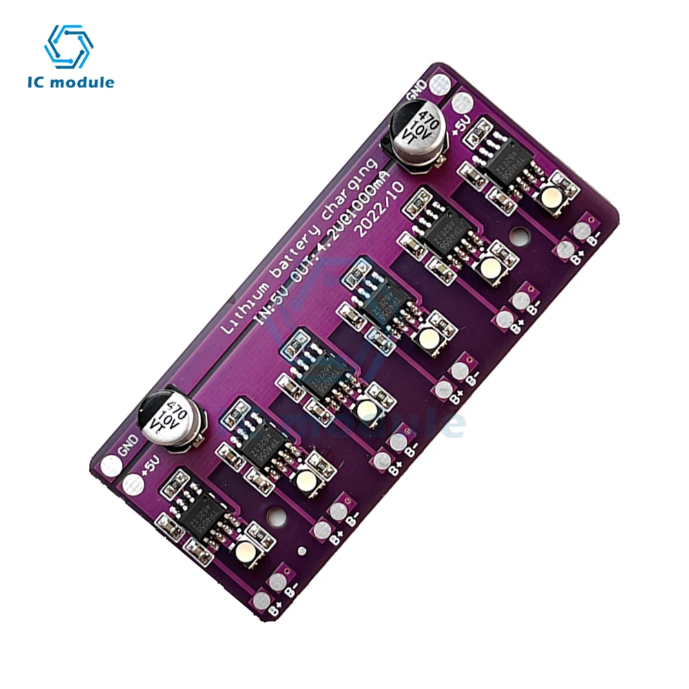 Charging Module PCB Circuit Board Charger Array 5V Input for 18650 4.2V Lithium Battery Electric Scooter Accessories