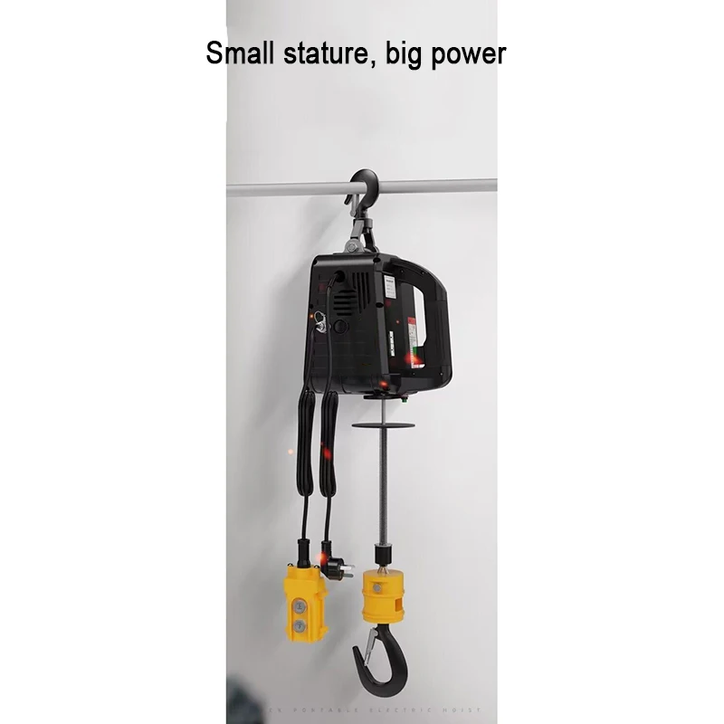 500Kg Cargo Handling Production Workshop Lifting Portable Crane Electric Hoist For Cars Home Improvement