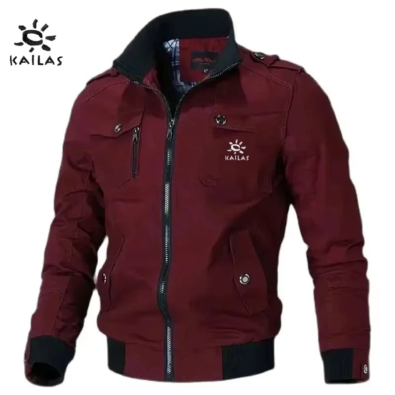 

KAILAS Spring and Autumn Men's High Quality Cotton Multi functional Leisure Jacket Outdoor Sports Mountaineering Coat Top