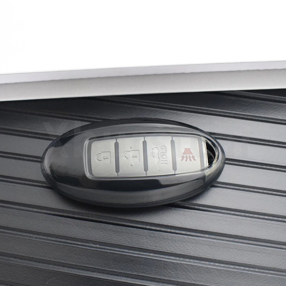 حافظة مفاتيح السيارة فوب شل لينة شفافة بولي يوريثان لنيسان ماكسيما كويست ألتيما Teana باترول مورانو X-Trail T33 قاشقاي J12