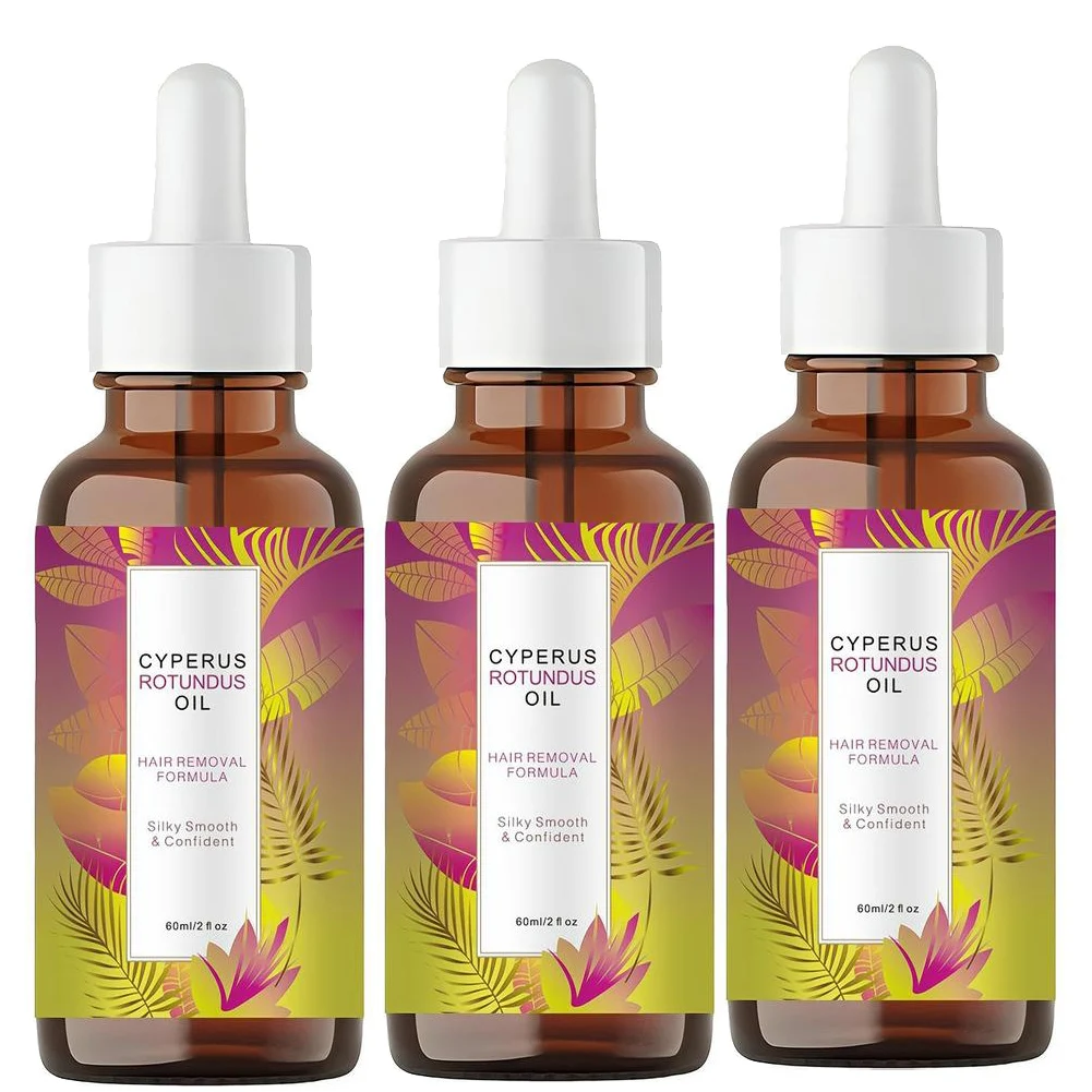 3/2/1pcs Cyperus Rotundus Oil for Hair Removal Soft Smooth Deep Hydration Anti Hair Growth Inhibition After Shave Oil Skin Care