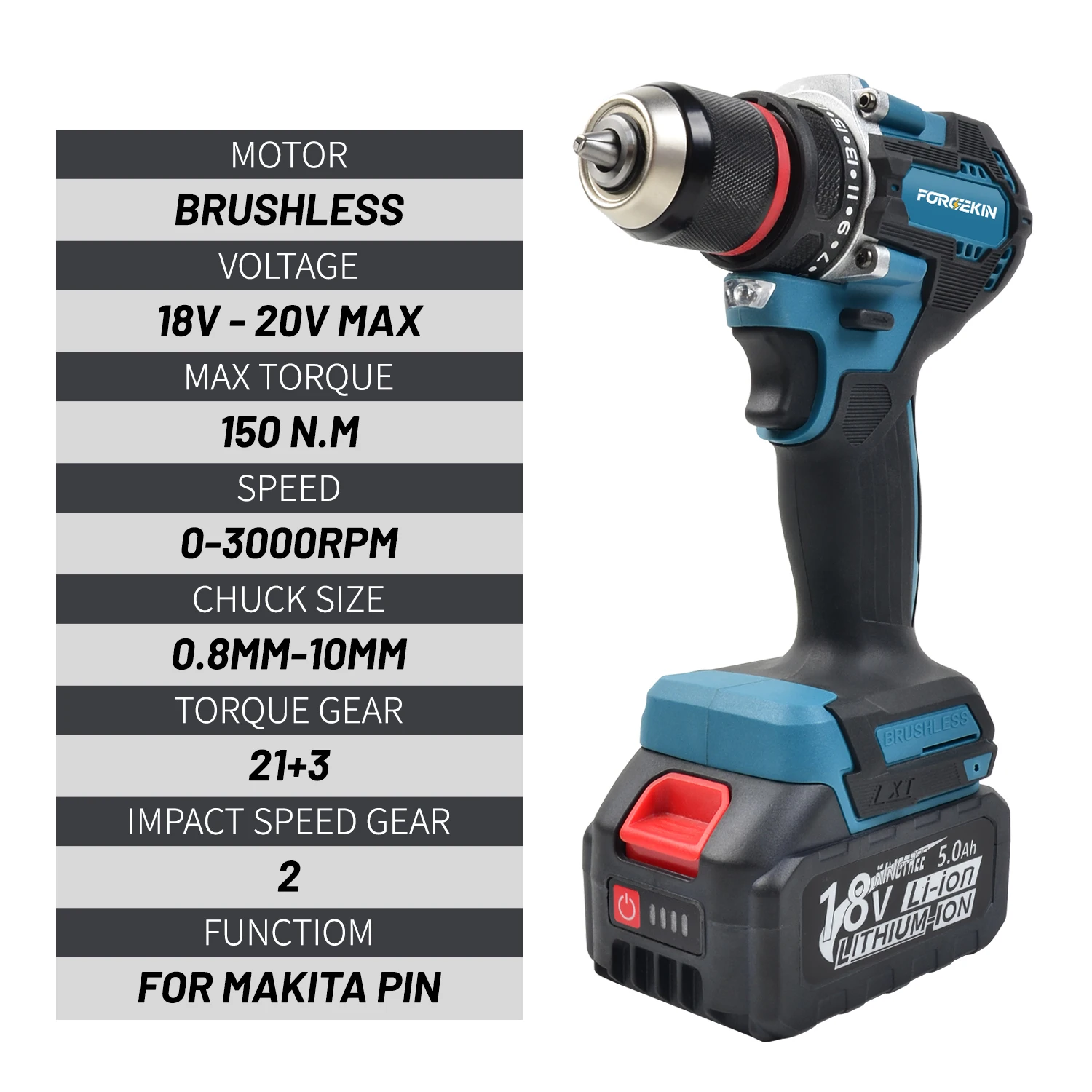 

Беспроводная литиевая аккумуляторная дрель-шуруповерт, перезаряжаемая, 2 скорости, для дома и DIY, с аккумулятором