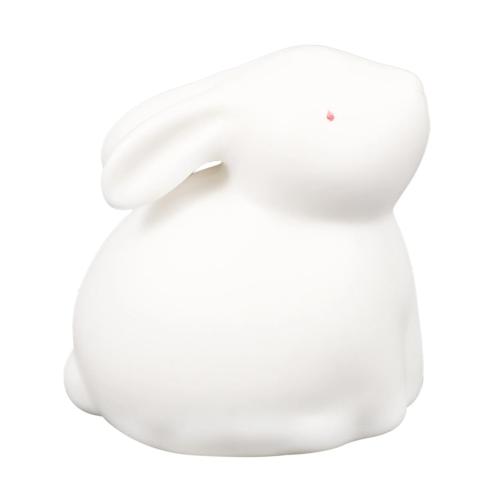 

Ceramic Rabbit Decoration Year of The Rabbit White Bunny Desktop Ornament Ceramic Bunny for Micro Landscape Tea Pet