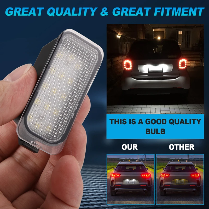 License Plate Light For Ford Fiesta JA8 Focus DA3 5D DYB S-MAX LED Number Signal Light 6M2Z13550A 6M2A13550AA