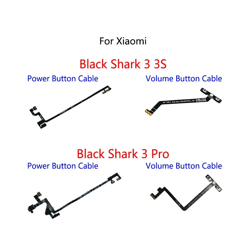 Power button switch volume mute button on/off flex cable for Xiaomi Mi Black Shark 3 Pro 3S