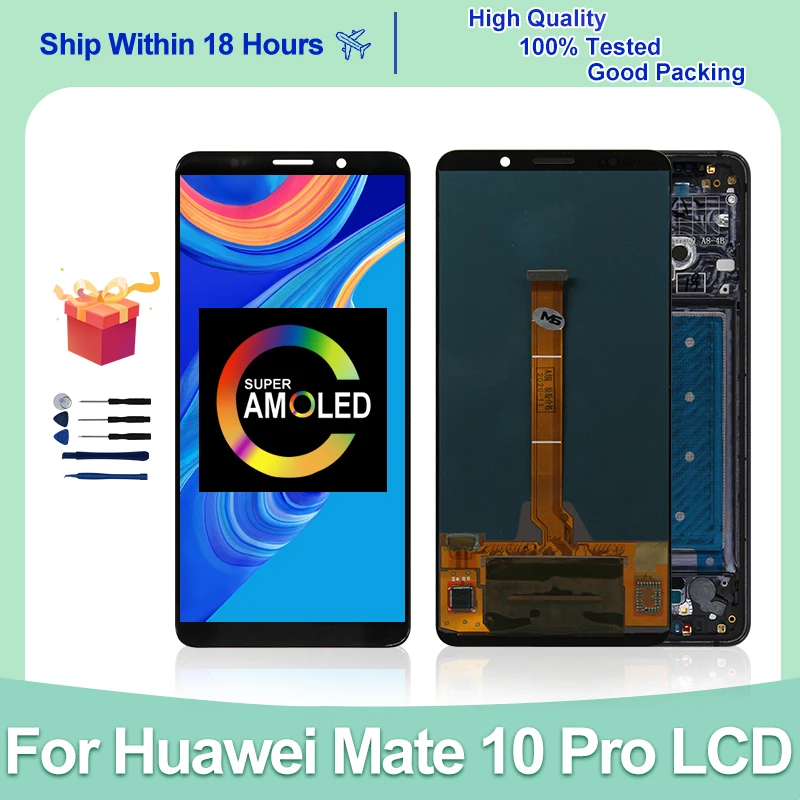 6,0 "OLED Für Huawei Mate 10 Pro LCD Display Touchscreen Digitizer Für Huawei Mate 10 Pro Display Ersatzteile