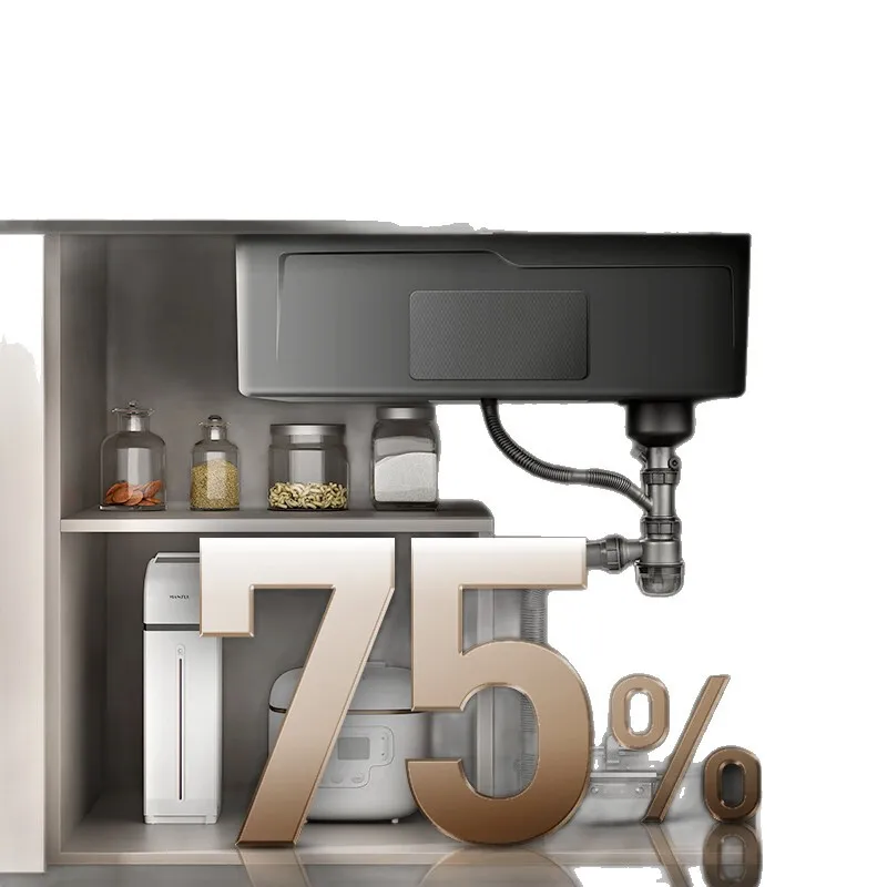 

4MM kitchen large single slot honeycomb embossed 304 stainless steel sink with vegetable sink