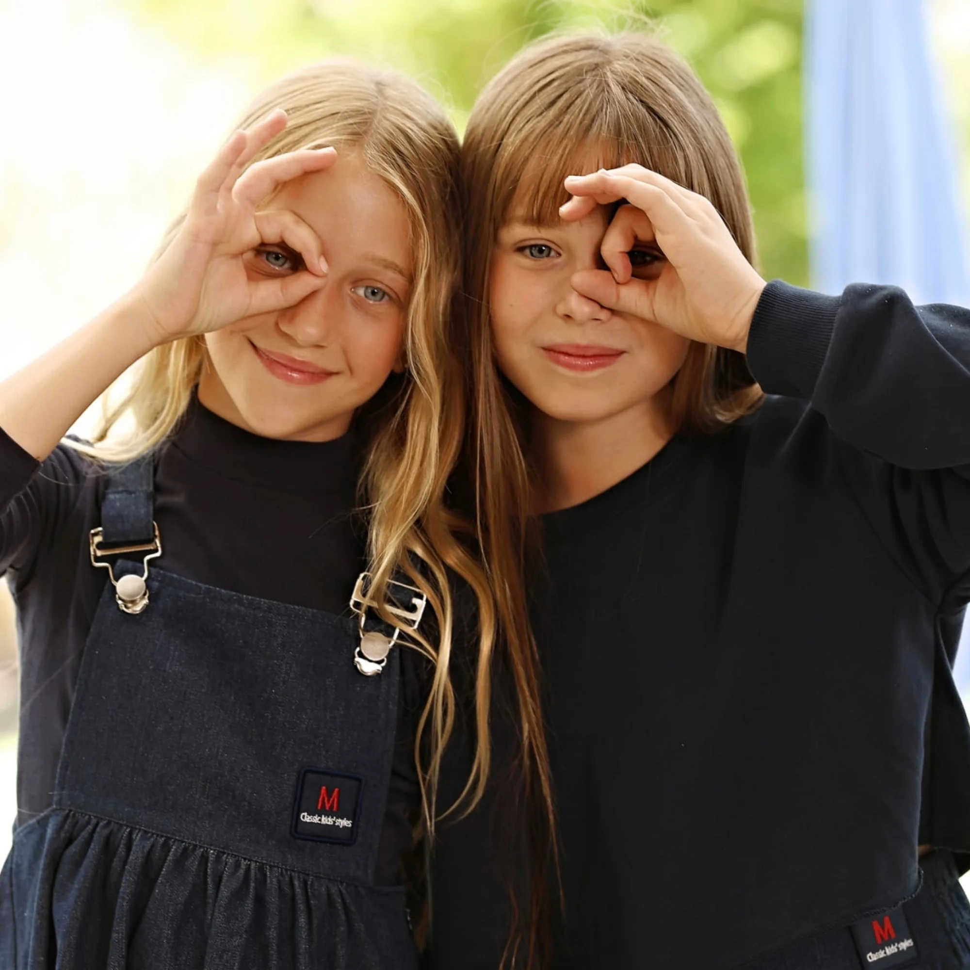 2026 Mali's AW Navy Denim-Kleidung mit Logo-Etikett für Jungen und Mädchen, passende Outfits für Bruder und Schwester, Sweatshirt, Pullover, Kleid, Rock – Detail 16