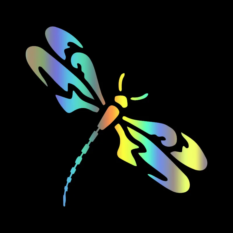 Funny Dragonfly Creative Car Sticker Animal insect Waterproof Vinyl Decal Car Accessories Decor Pegatinas Para Coche