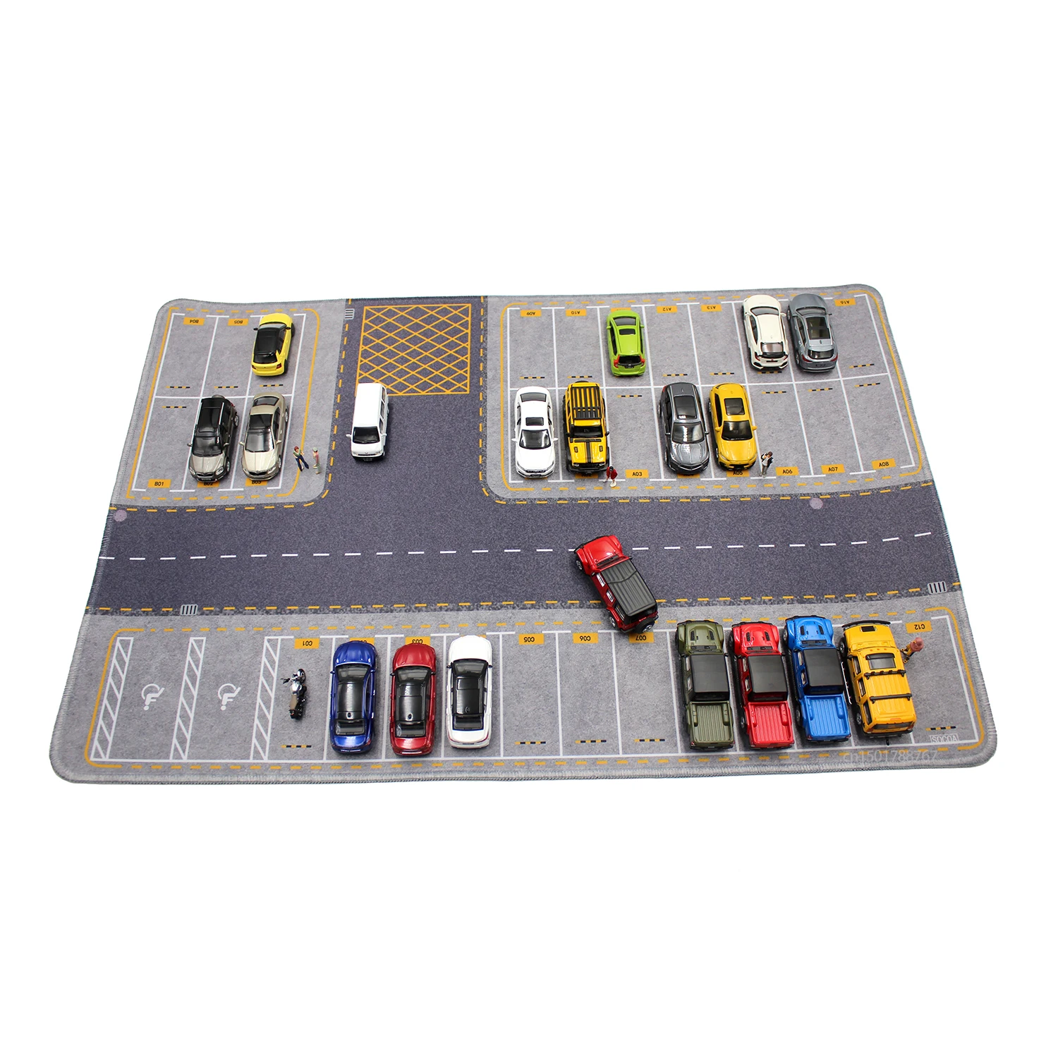 Szene Display Parkplatz Straße Garage Spielzeug Matte Mauspad für Maßstab 1:64 Diecast Auto Modell