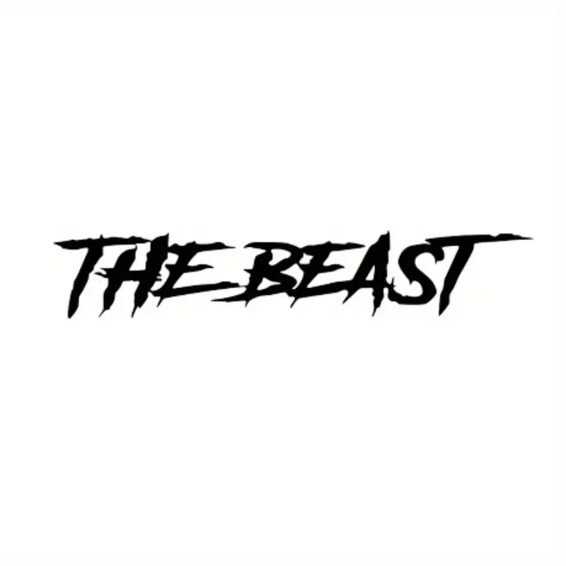 Beast Decal Car Sticker, Car Motorcycle Truck Window Bumper Laptop Vinyl Decal