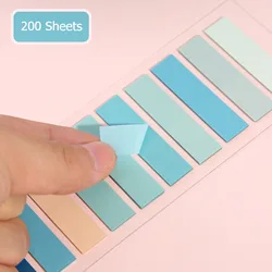 200PCS Transparent Colorful Index Creative Memo Pads Office School Stationery Self-Adhesive Stickers Posted It Sticky Note Pads