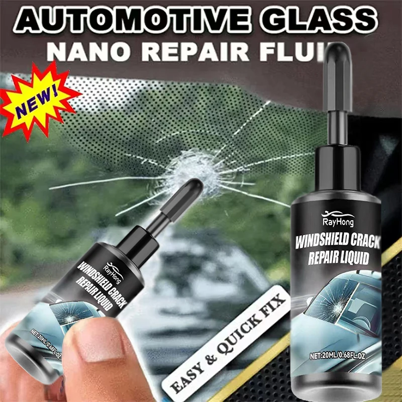 Car Windshield Crack Repair Fluid， Upgrade Multifunctional Cracks Gone Glass Repair Fluid