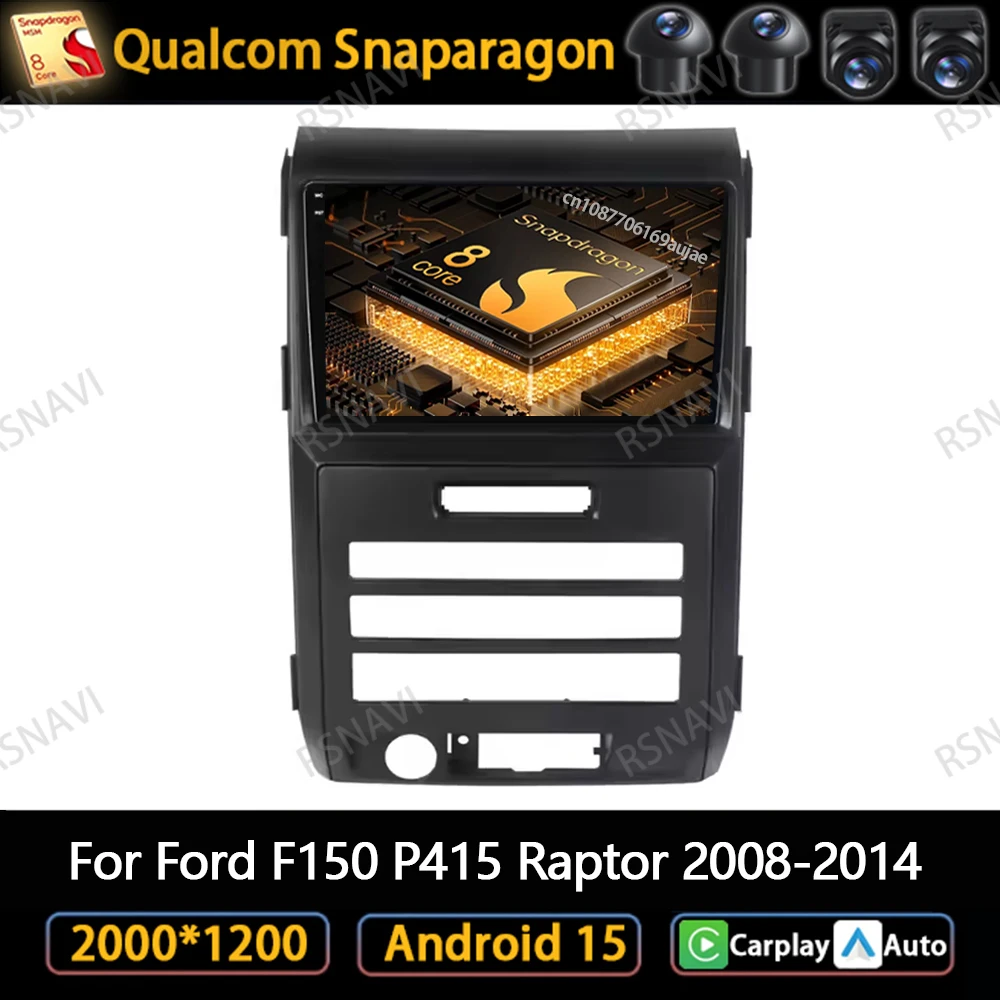 

Android 15 Car Radio For Ford F150 P415 Raptor 2008-2014 QLED Autoradio DSP Viedo Player 4G LTE GPS DVD Head Unit Stereo 5G WIFI