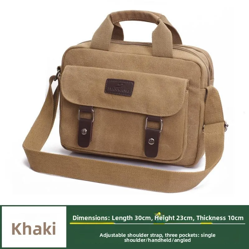 

Мужская парусиновая сумка через плечо, большая сумка Capaci, уличная повседневная дорожная сумка через плечо, сумка через плечо с одним ремешком в стиле ретро