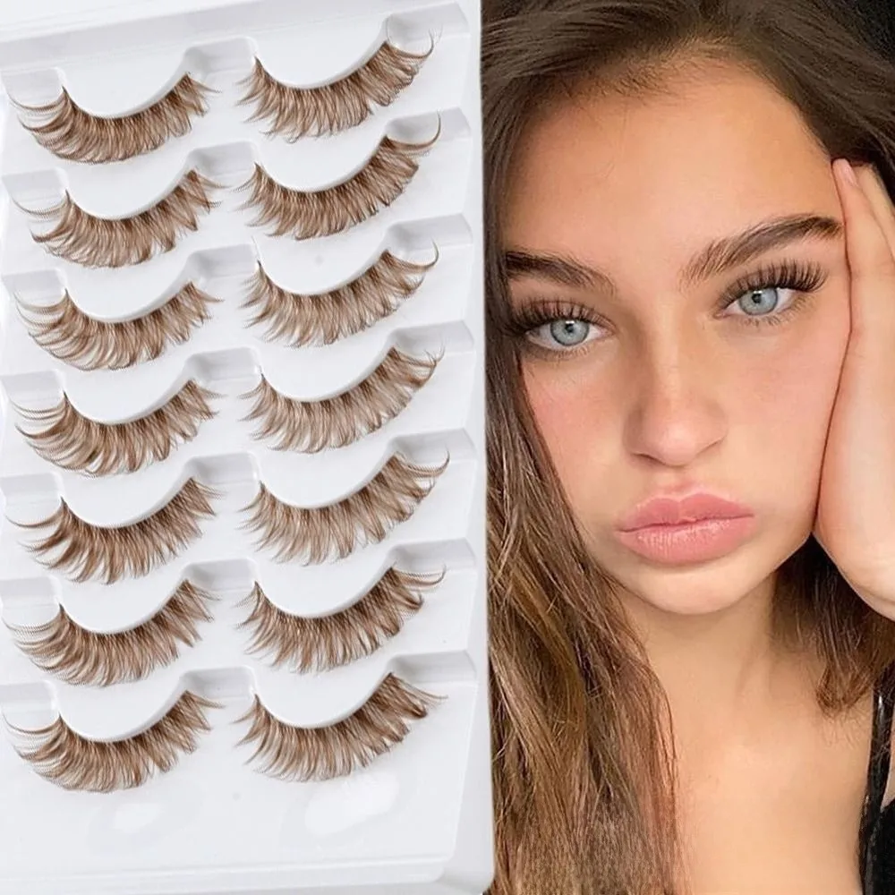 Quente fino gato cílios postiços c onda volume falso chicote dramático fofo cílios falsos extensão de cílios