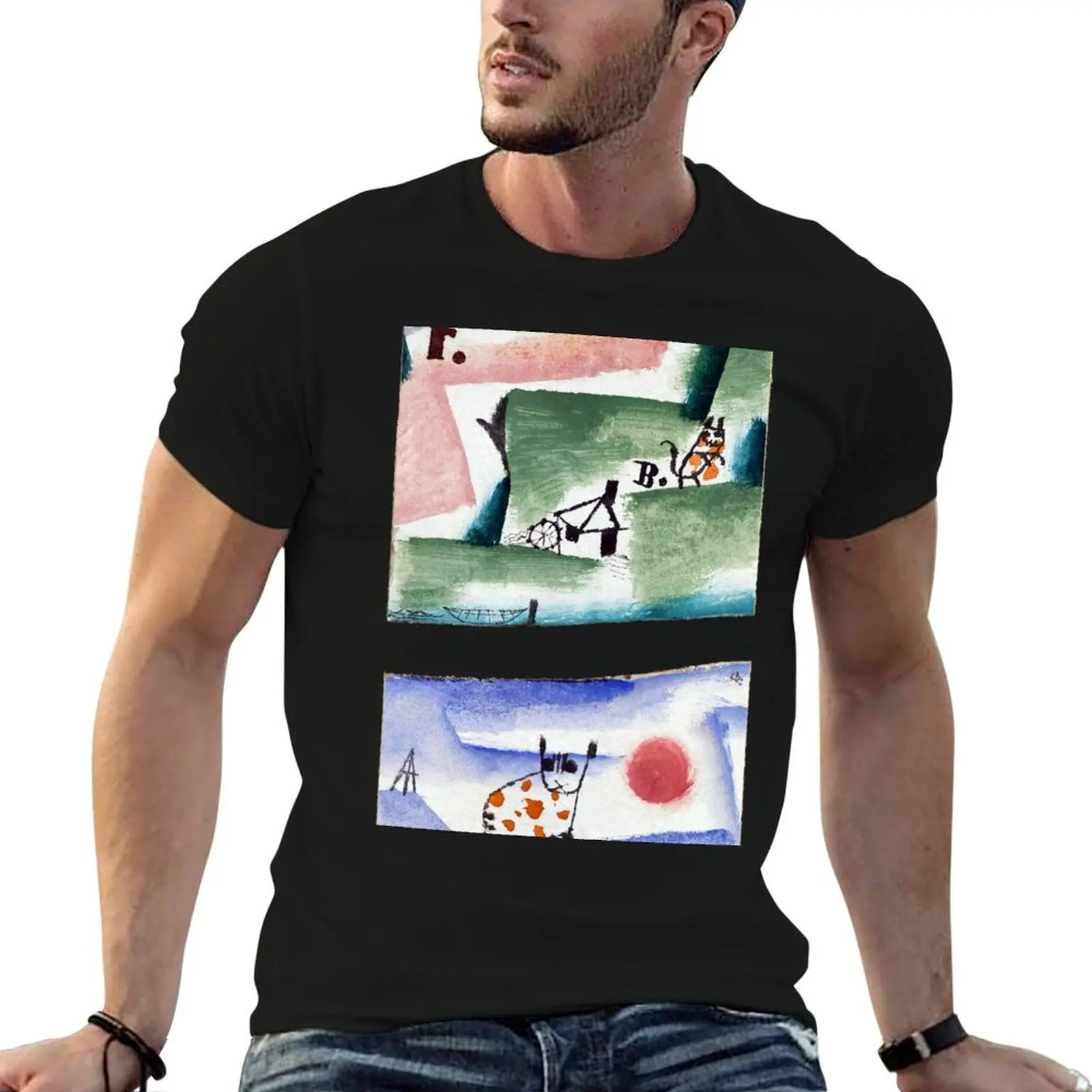 

Tomcats Turf by Paul Klee Bauhaus T-Shirt man t shirt designer g man t shirts for men T-Shirt