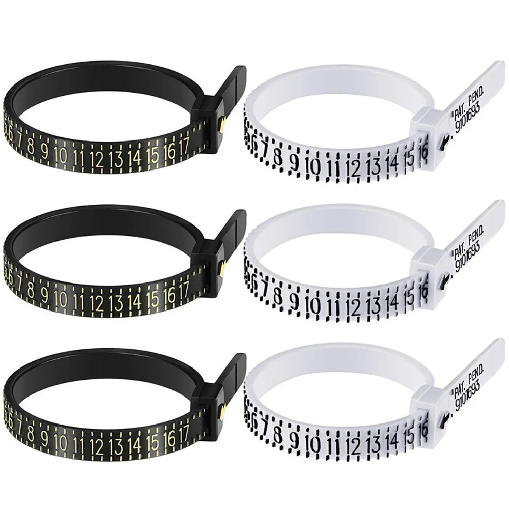 

100PCS/BAG Ring Sizer Finger Gauge Belt Measure UK size A - Z for rings Multisizer Economical