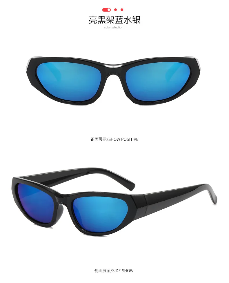 Neue rechteckige Sonnenbrillen für Damen und Herren, Vintage-Stil, Nachtclub, Hip-Hop, Punk, Sonnenbrillen, Trend, weiblich, Unisex, Y2K-Brillen für Damen – Detail 6