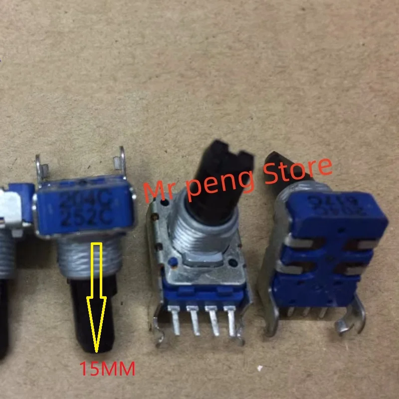 

2pcs for ALPS RK11 potentiometer C200K axis length 15mm 4 pin 204C