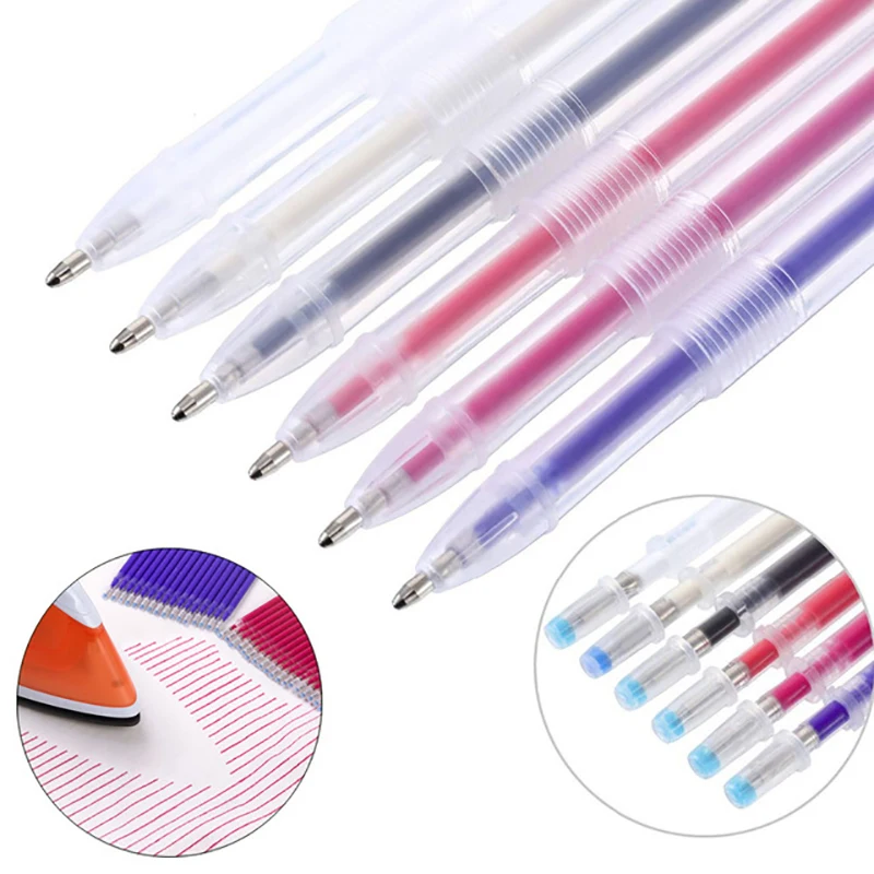 10 stücke Wärme Löschbaren Magie Marker Stift Hohe Temperatur Bügeln Verschwinden Stoff Stifte Linie Markierung DIY Handwerk Nähen Zubehör