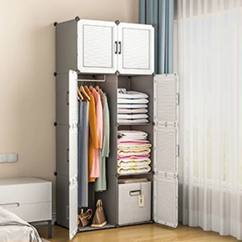 Armario Modular Exterior Pequeño y Económico para Maquillaje, Joyas y Almacenamiento, Mueble Ropero para Jardín/Habitación