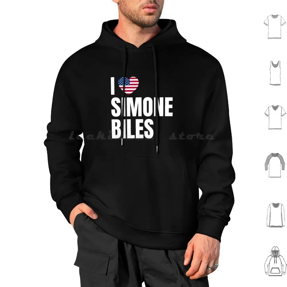 I Love Simone Biles Classic Hoodies Long Sleeve Simone Biles Gymnastics Simone Biles Simone Biles Goat Gymnast Sport Gym