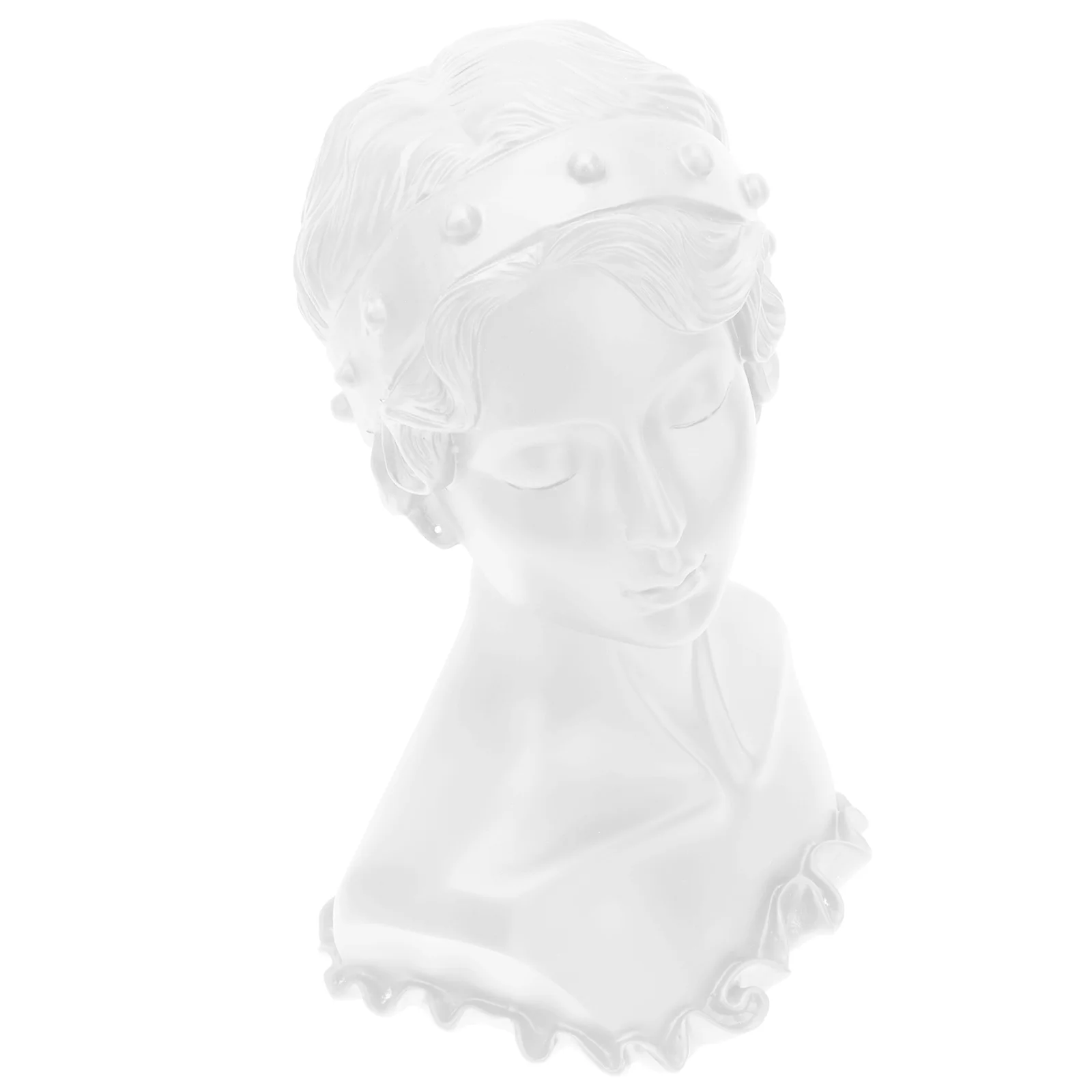 Resin Jewelry Display Rack White Earrings St Lightweight Sturdy Bust Decorative Storage Necklace Figure Statue Craft