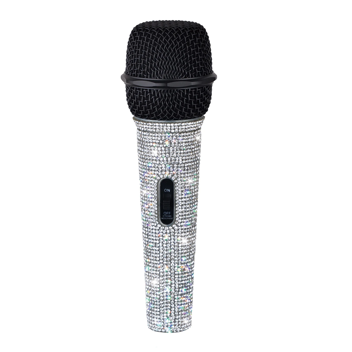 

3 Sets Heikuding Wired handheld metal Microphone Dynamic Microphone with diamond effect for karaoke Singing Mic With No cable