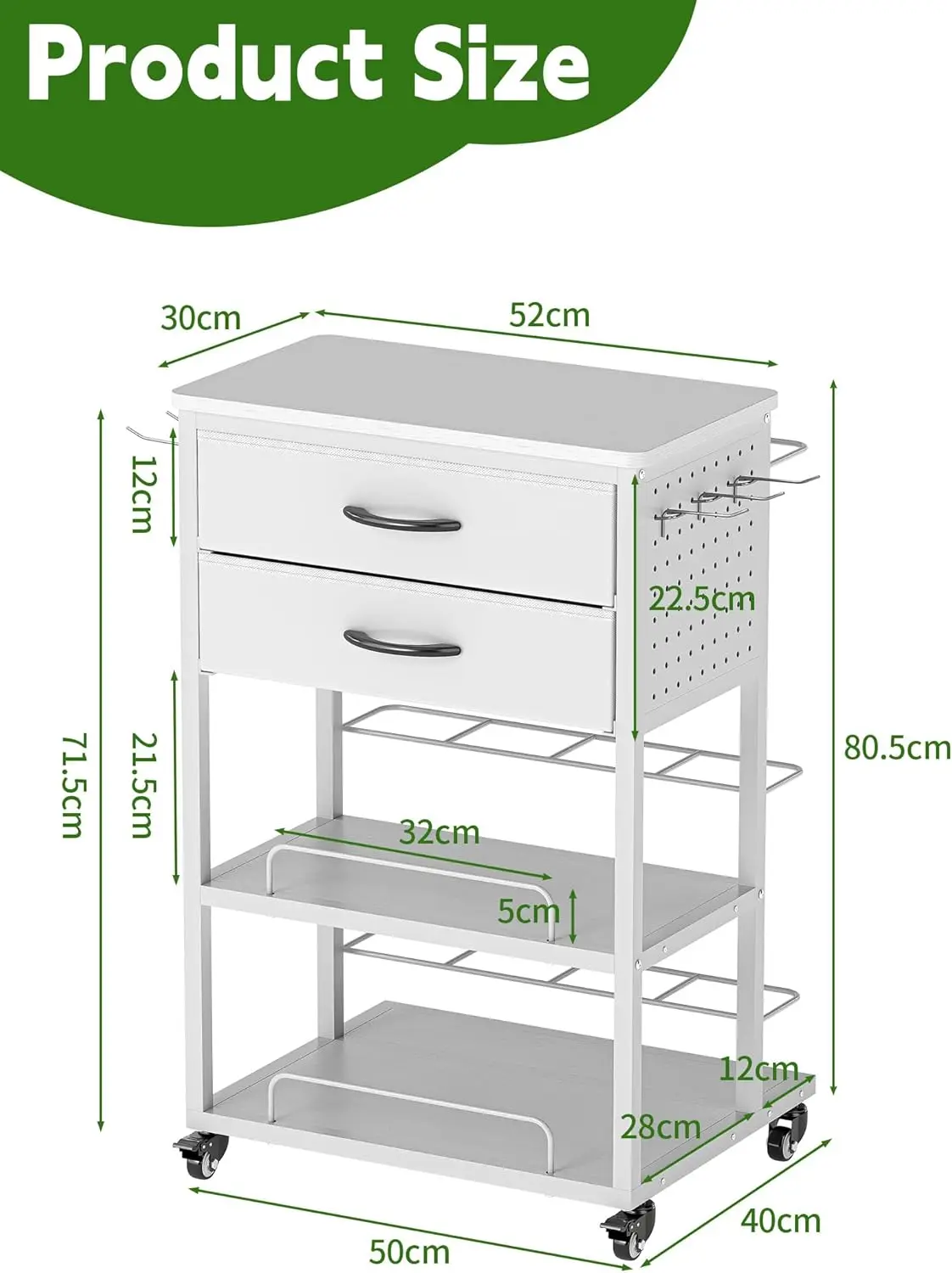 تخزين ورق التغليف، تخزين تغليف الهدايا الدوارة مع درجين من القماش، منظمات الحرف اليدوية والتخزين مع حقيبة هدايا شريطية، جديد