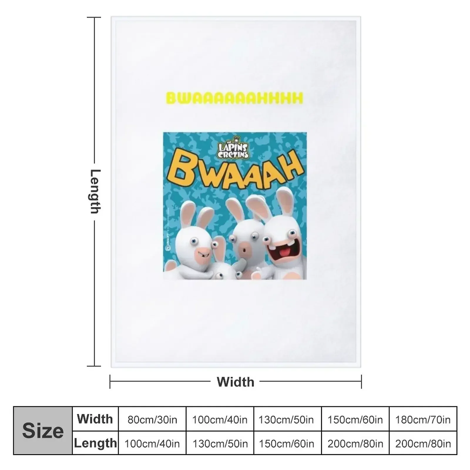The lapins cretins Throw Blanket Picnic Sofa Throw wednesday Cute Blankets
