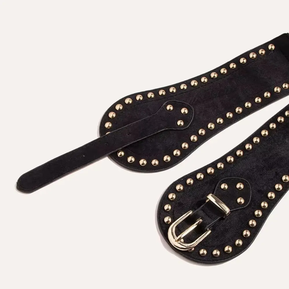 ceinture-elegante-reglable-en-daim-avec-rivets-ceinture-elastique-en-cuir-pu-ceinture-cintree-unie-ceinture-amincissante-corset-de-taille