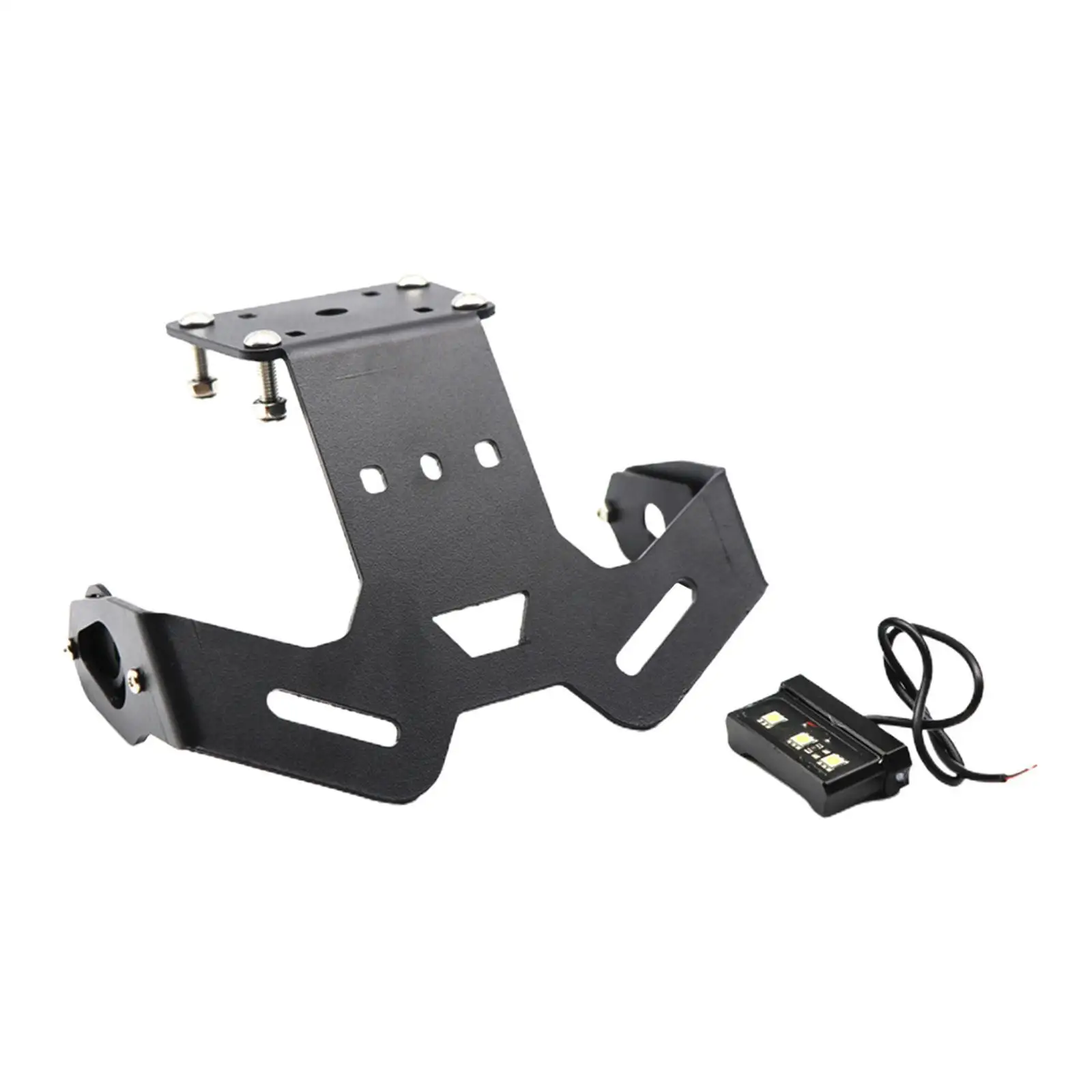 

Rear Fender LED License Plate Light Holder Bracket Black-Finish Waterproof for Yamaha MT-15 2019-2020
