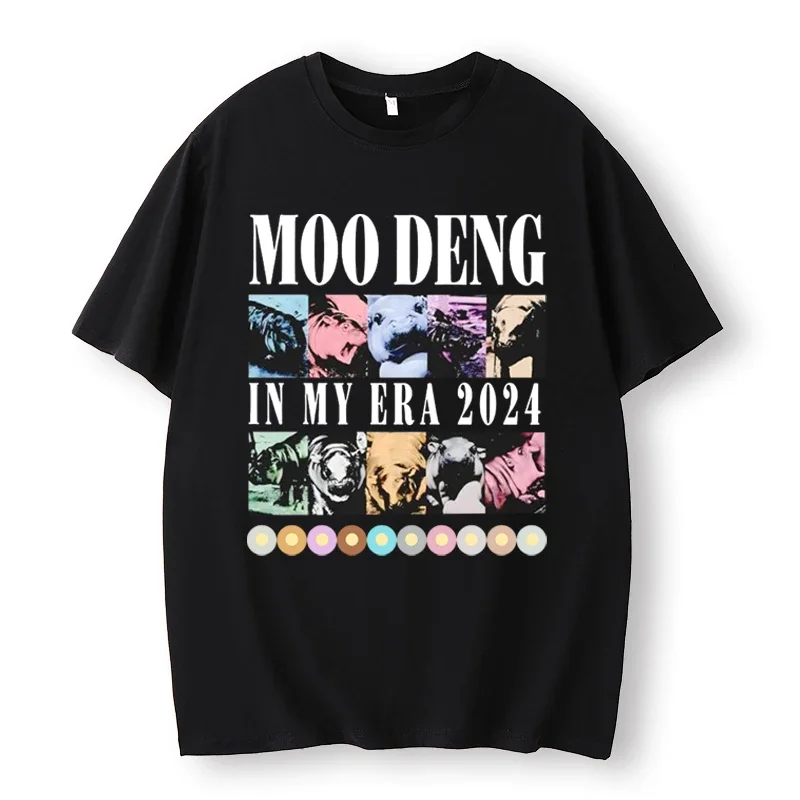 Cute Moo Deng Thailand Bounce Pig Baby Hippo Khao Kheow Open Zoo T-Shirt,Moo Deng Popular Viral Shirt,Moodeng Hippo Time Journey