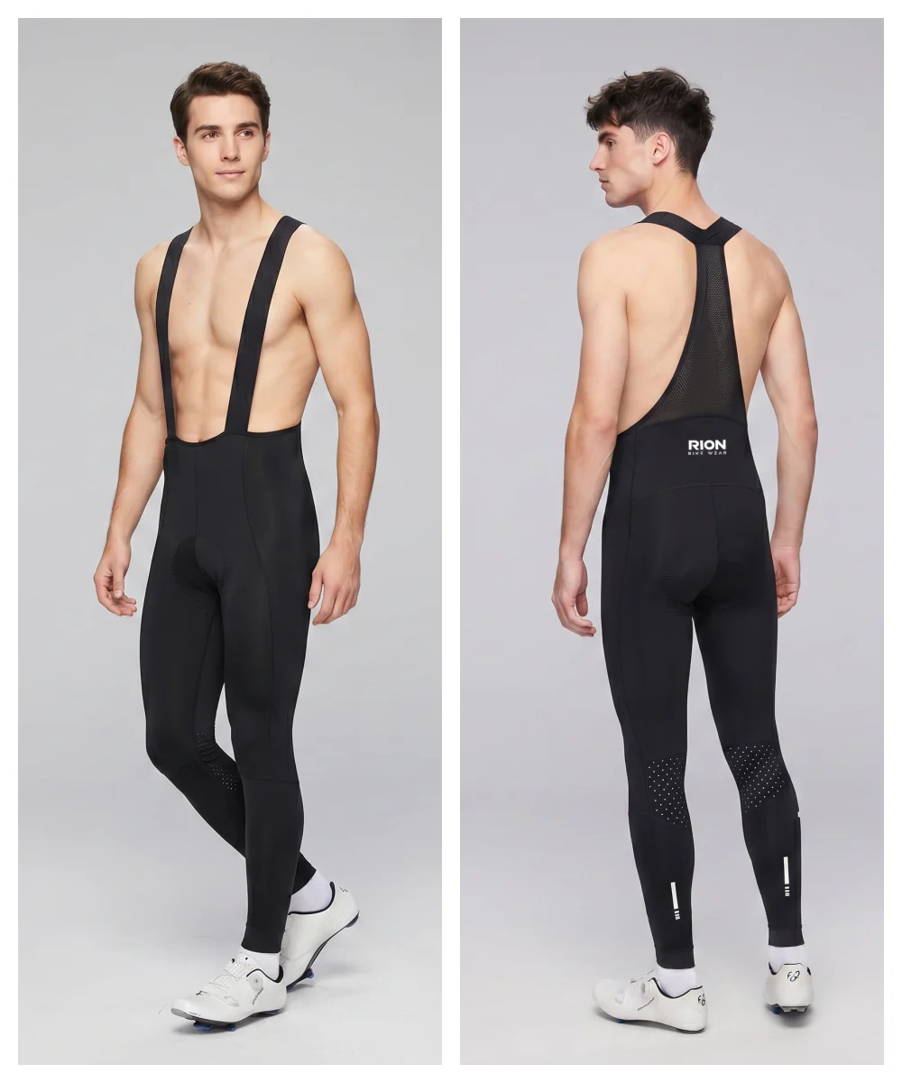 RION Fahrradhose Herren Rennrad Lätzchen Strumpfhosen MTB Lange Hosen DOLOMITI Pad 6H Fahrradbekleidung Frühling Herbst Winddicht im Freien – Detail 1
