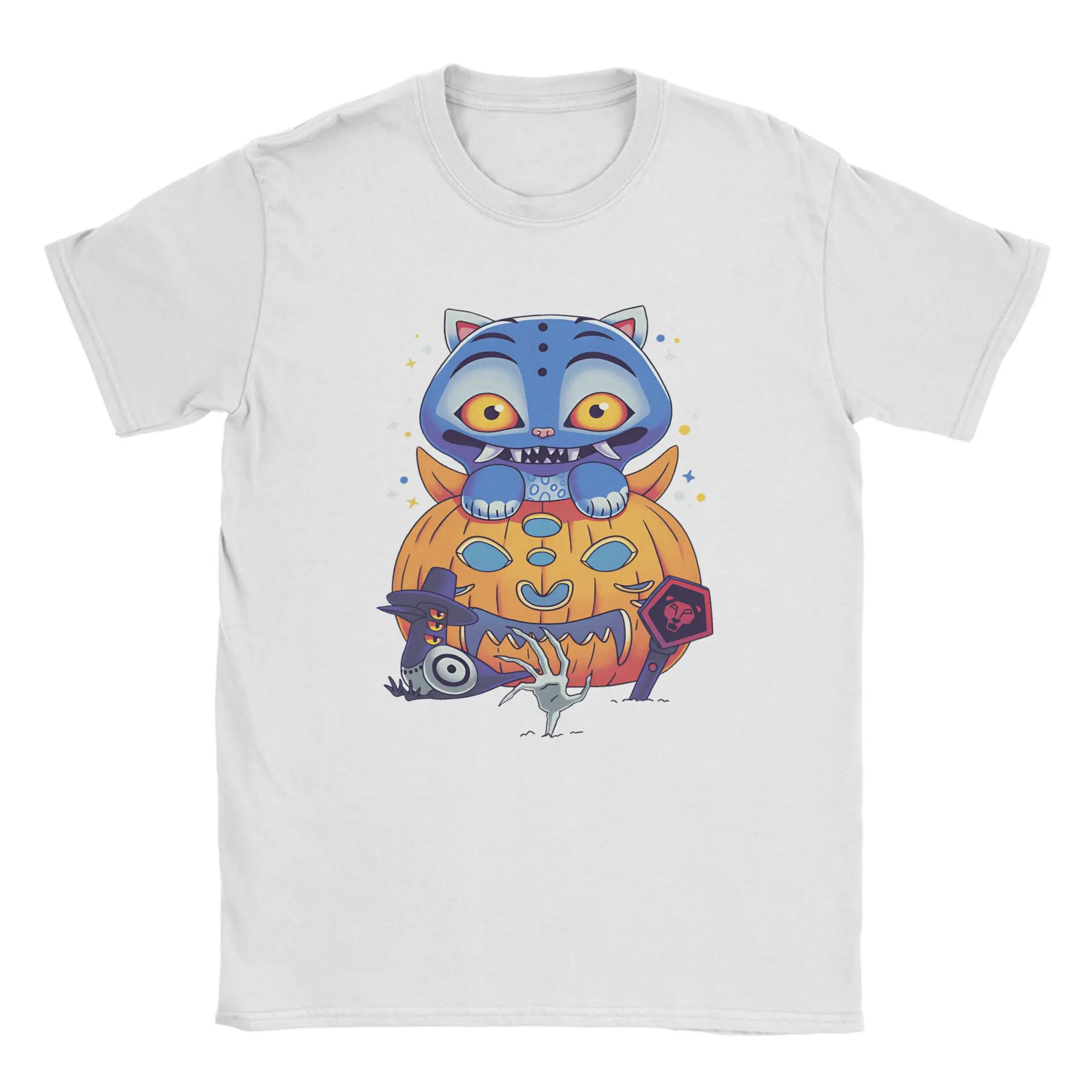 أزياء ديربي هالوين Kpop شيطان الصيادين تي شيرت الرجال Crewneck القطن الخالص تي شيرت قصير الأكمام تي شيرت الملابس الكلاسيكية