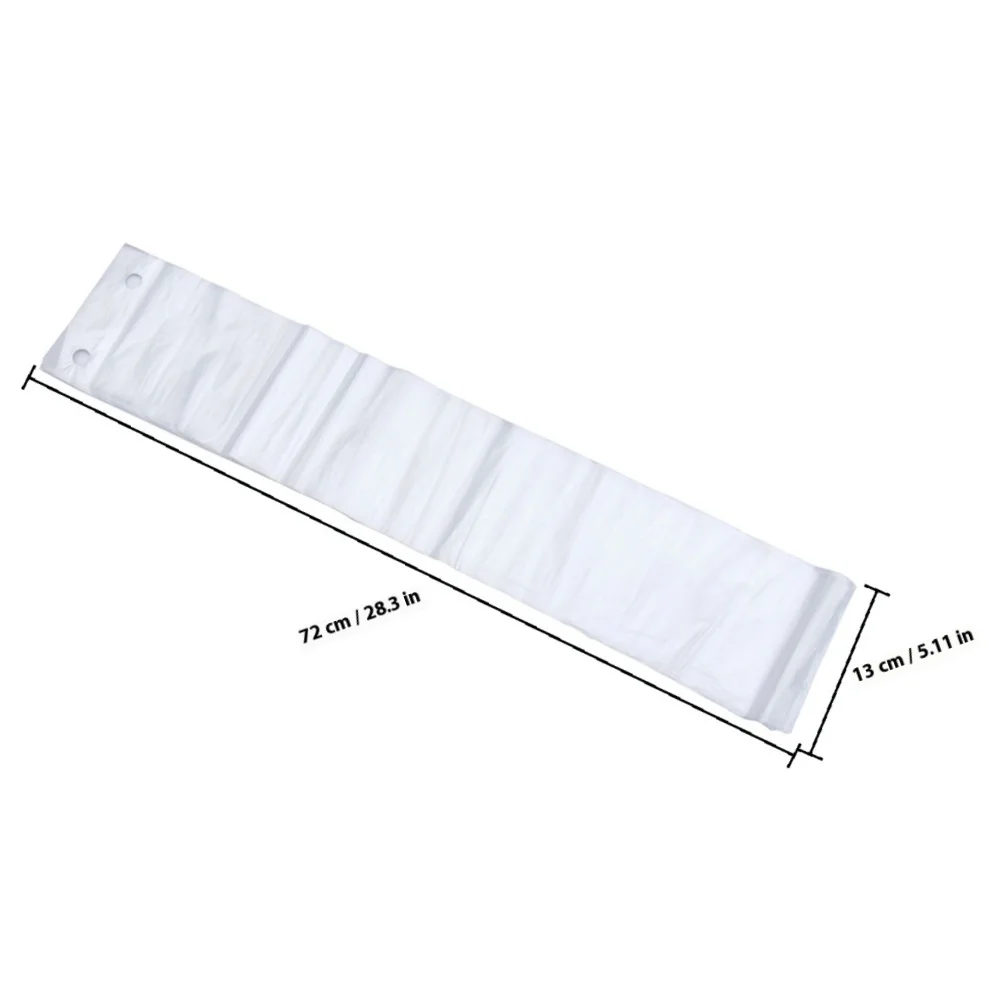 50개 자동 우산 커버 방수 플라스틱 가방 비 오는 날 야외 통근 여행 우산 홀더 케이스 정리함