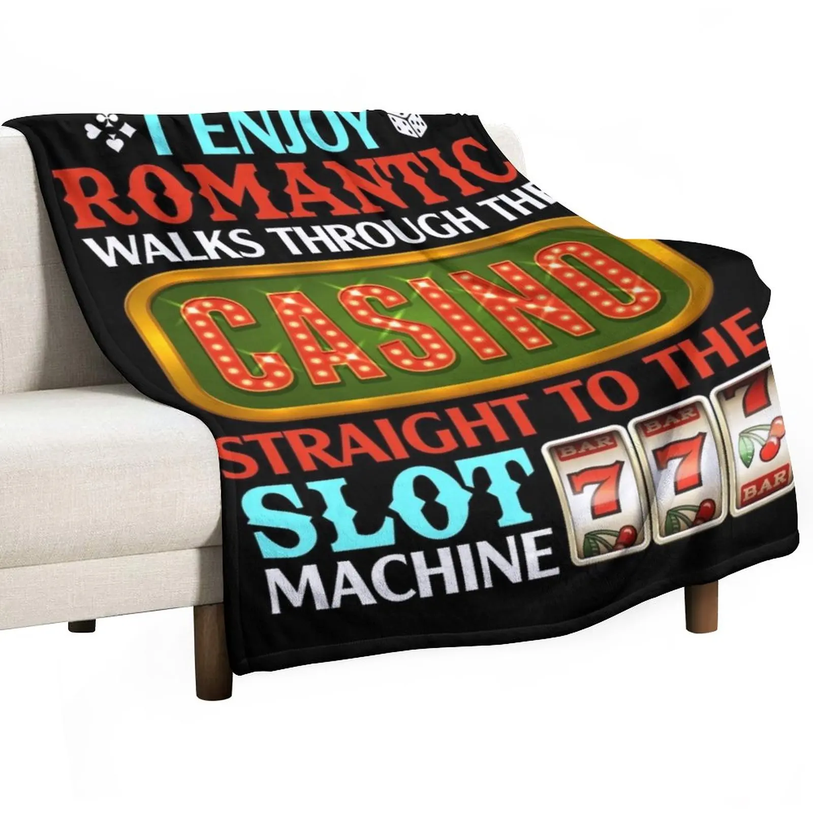 

Fun Slot Machine & Gambler Outfit I Casino Vegas Throw Blanket anime Shaggy Blanket