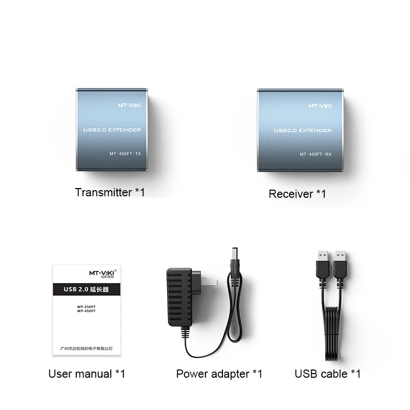 Rj45 cat 5e MT-VIKI-USBエクステンダー,USB延長ケーブル,電源付き6,2.0 m, 300ft,100