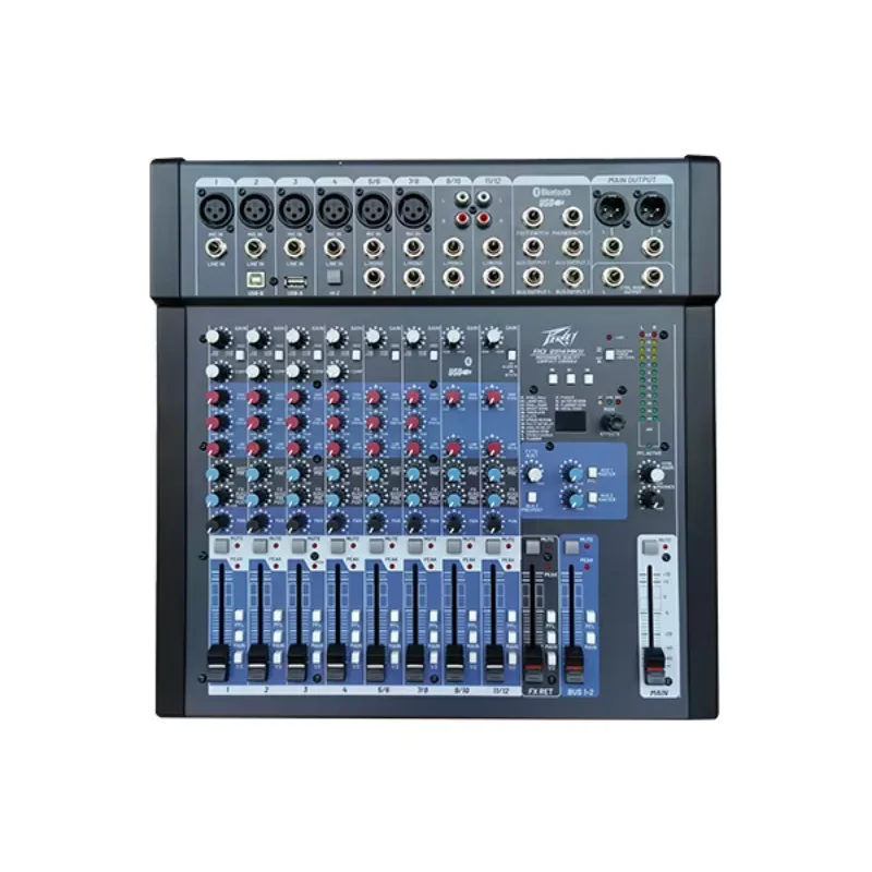 

Peavey Professional Mixer Console 12 Channels Audio Mixer Complete Professional Sound System