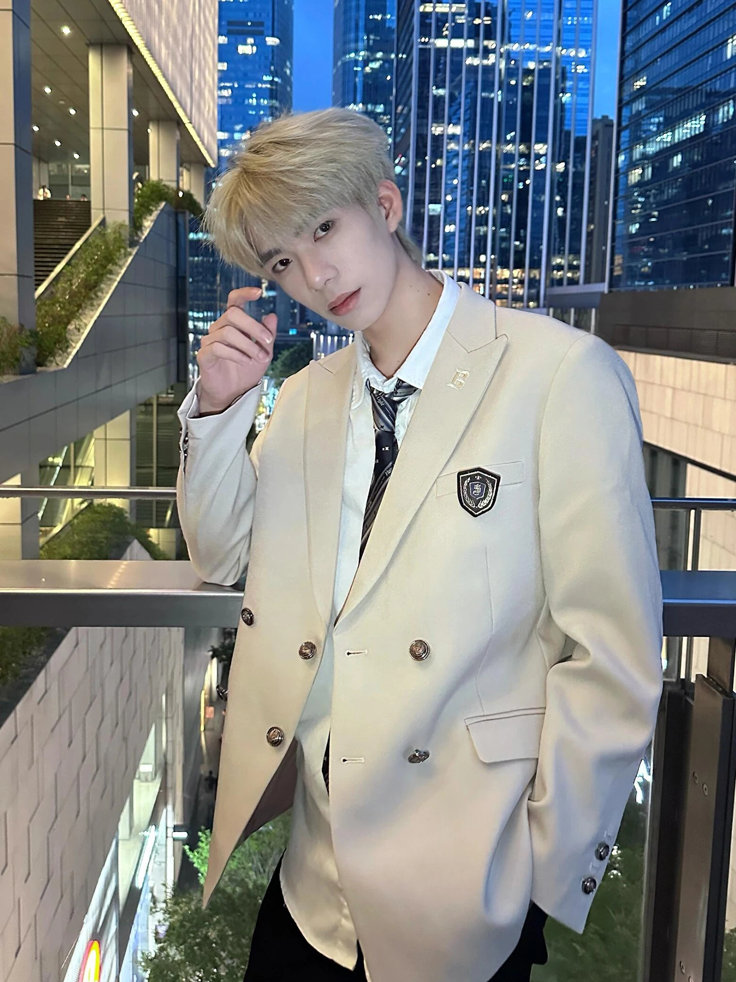 

Casual Youthful Style Men's Suit Jacket Coat Student Uniform Leisure Japanese Style West Suit Set Standard Fit Polyester Blend