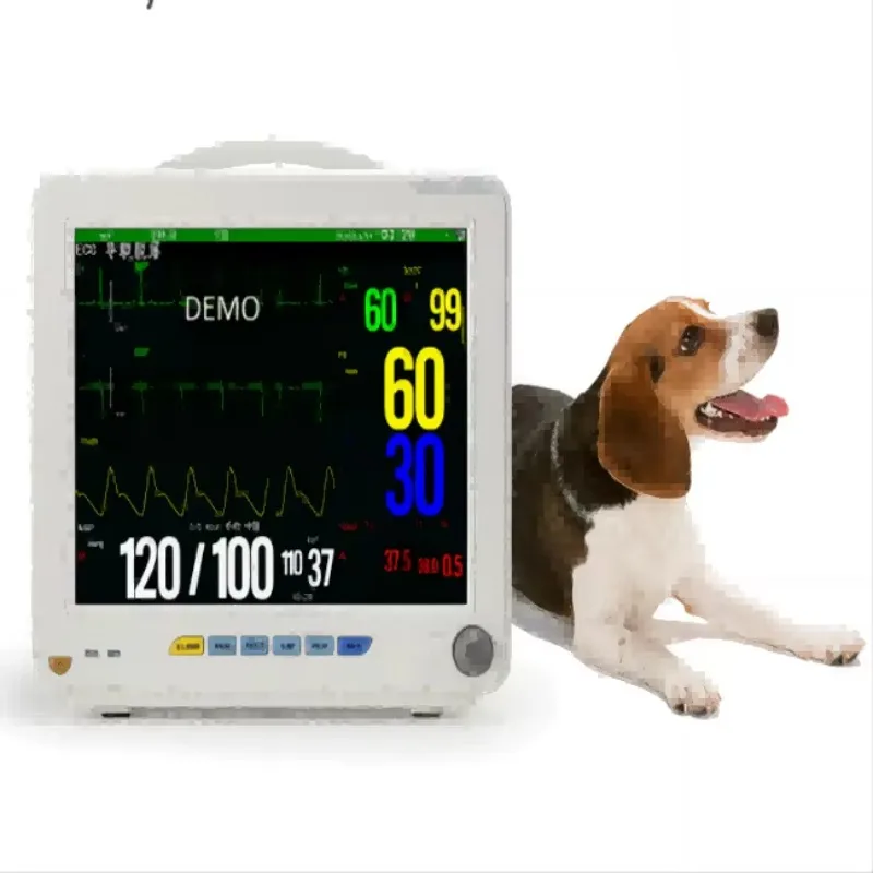 Sinnor VET12H Veterinary Monitor 12inch ECG NIBP SPO2 Temp ETCO2 Medical Care Metal Class II White 1-Year Warranty MSDS