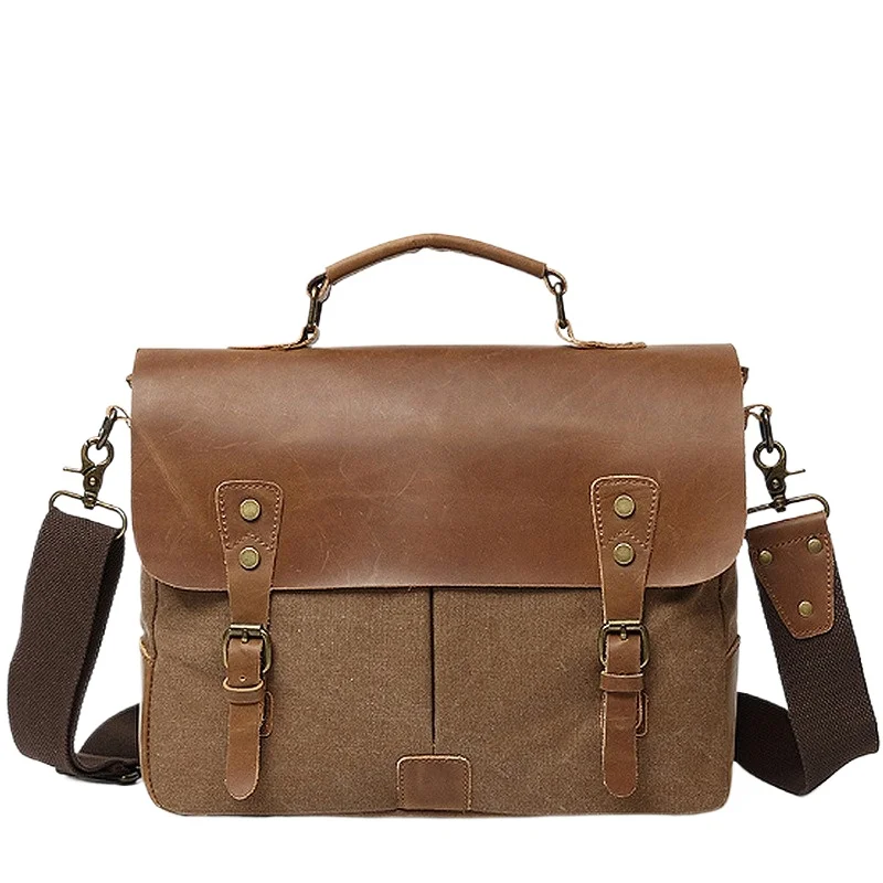 

Canvas Camera Messenger Bag Crossbody Shoulder Bag for Men Women Retro Vintage Outdoor Travel Waterproof