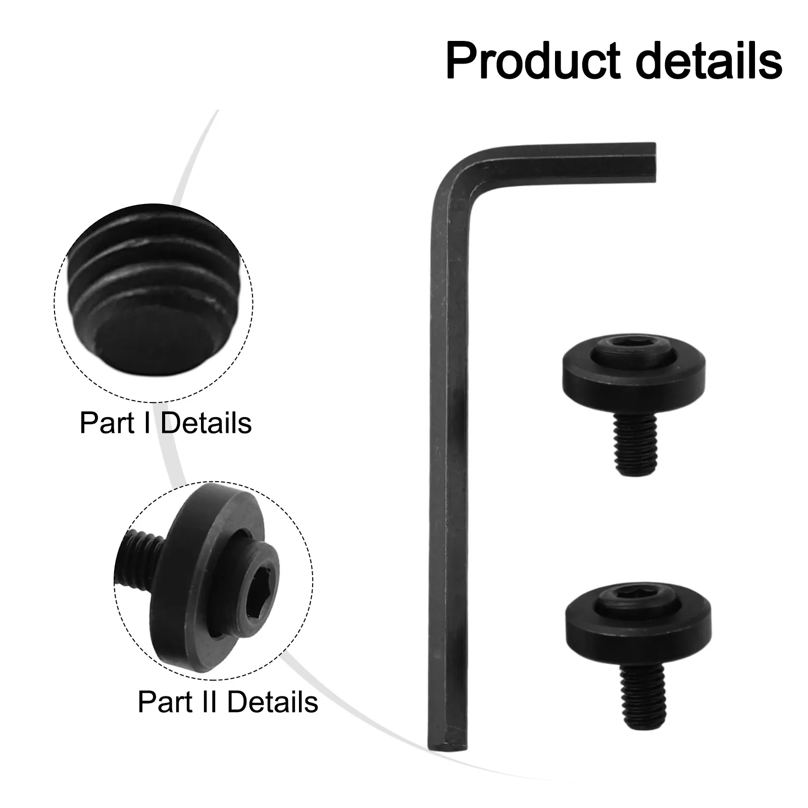 Screw Assembly Kit Including Locking Mechanism + Hex Tool Designed for Multitools DTM50 TM3000C Parts #2656746 & #7832339