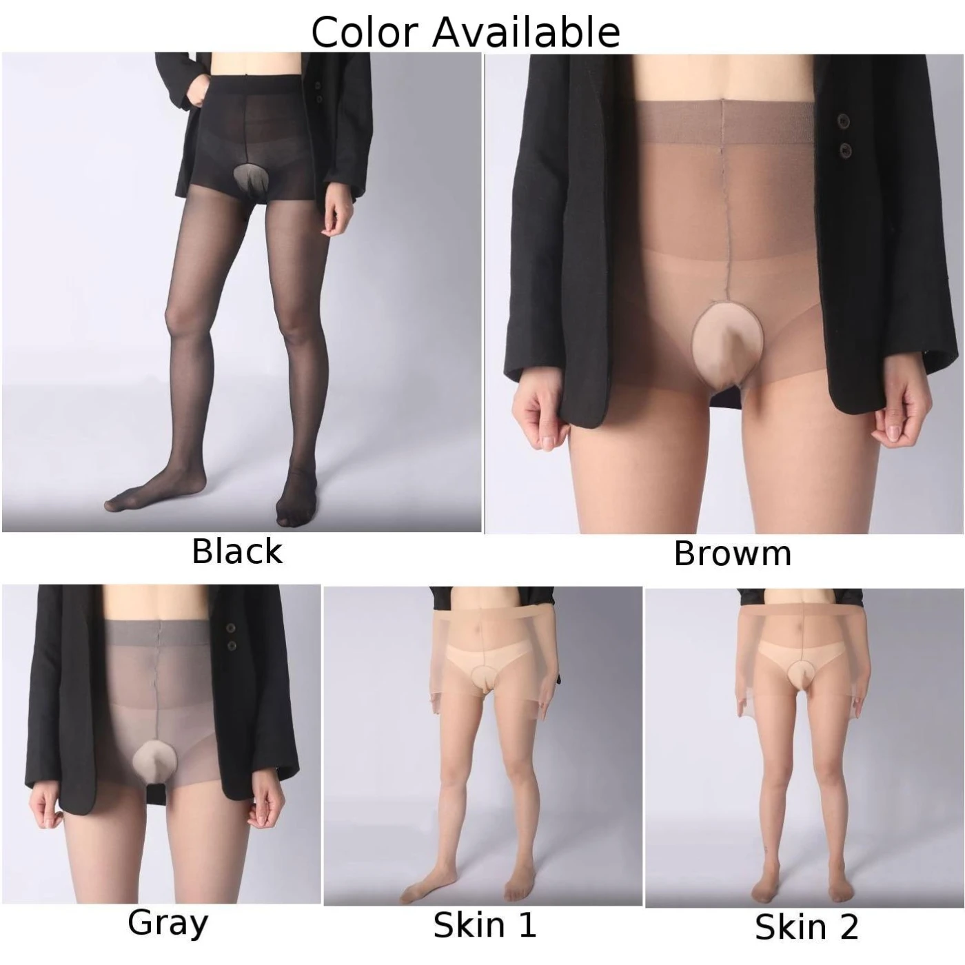 Men Summer Leotard Sexy Breathable Mesh Socks Slimming Nightclub Transparent Stockings Oversized Pouch Ultra Thin Men's Socks