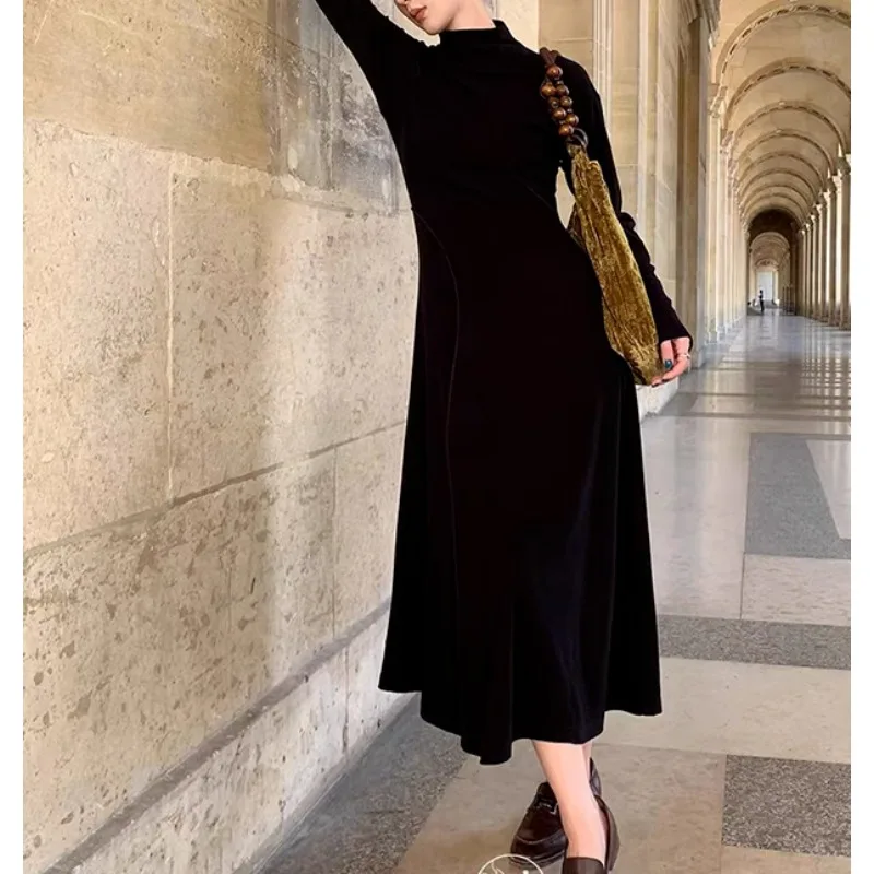 

Fall/Winter Half-Neckline Dress for Women - Sophisticated and Extremely Attractive Base Layer Dress