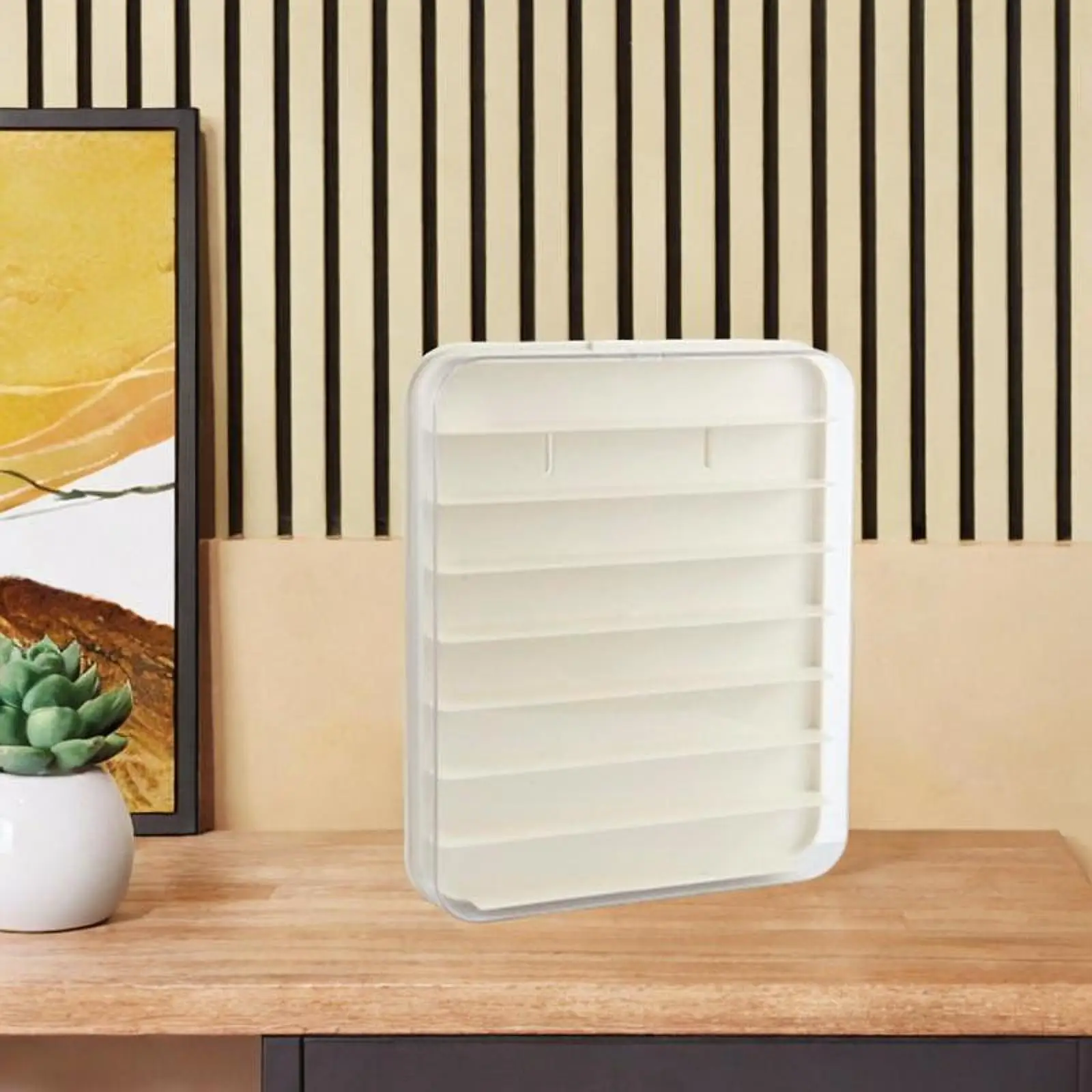 صندوق عرض وحماية شفاف للتماثيل، صندوق تخزين للدمى للمكتب، حامل للتحف والتماثيل المصغرة على سطح المكتب